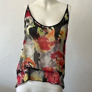 Trelise Cooper Camisole Tank 10 Artsy Romantic Whimsical Etherreal Watercolor